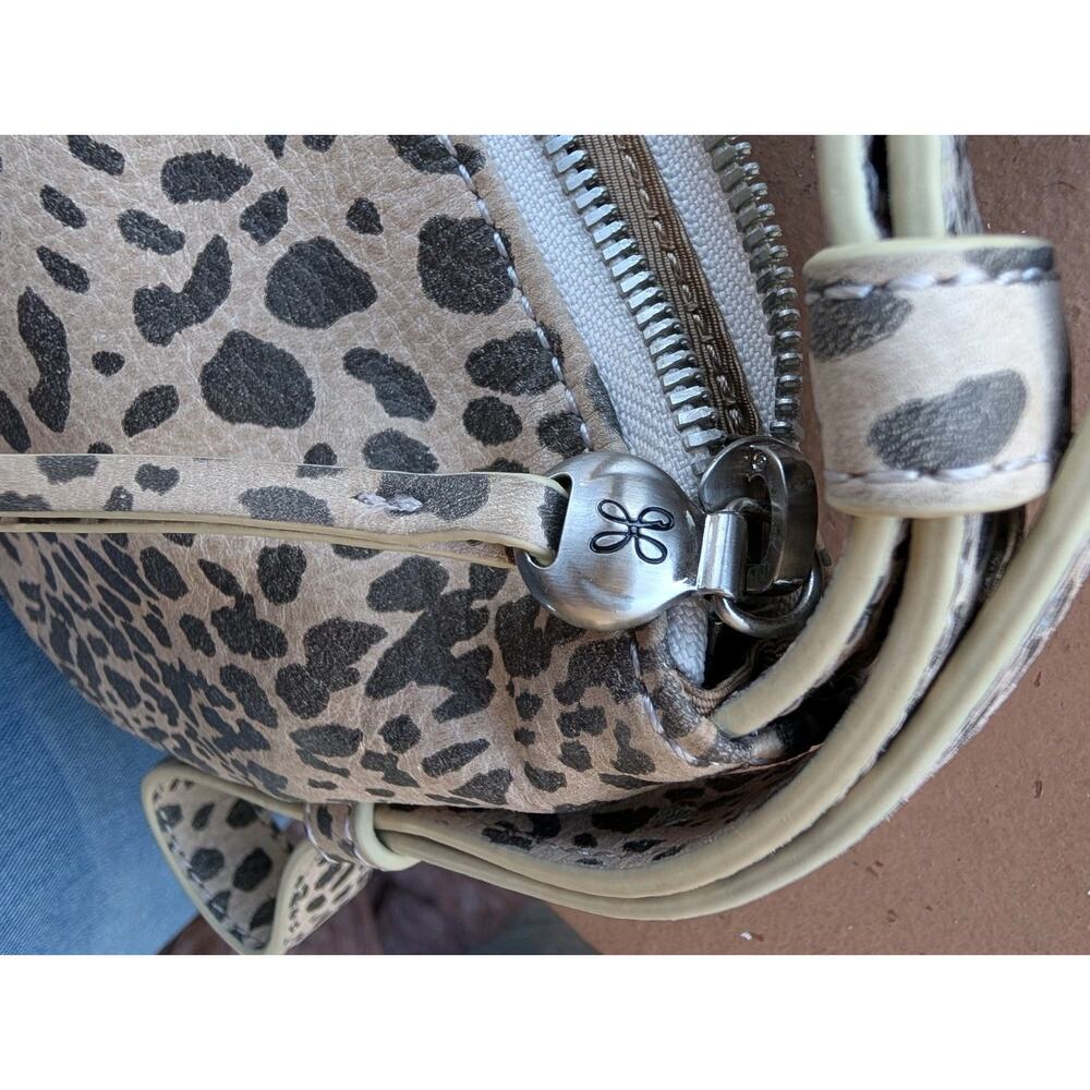 Hobo Brand Adjustable Crossbody Or Shoulder Bag 100% Animal Print Suede Leather - Picture 11 of 12